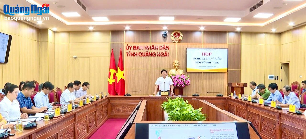 Họp giải quyết kiến nghị của Công ty TNHH VSIP Quảng Ngãi