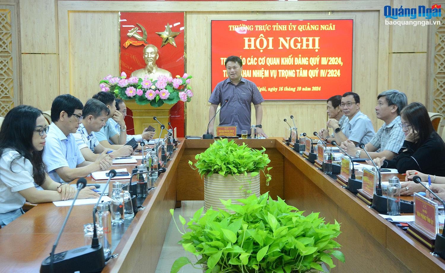 Hội nghị trực báo các cơ quan khối Đảng tỉnh