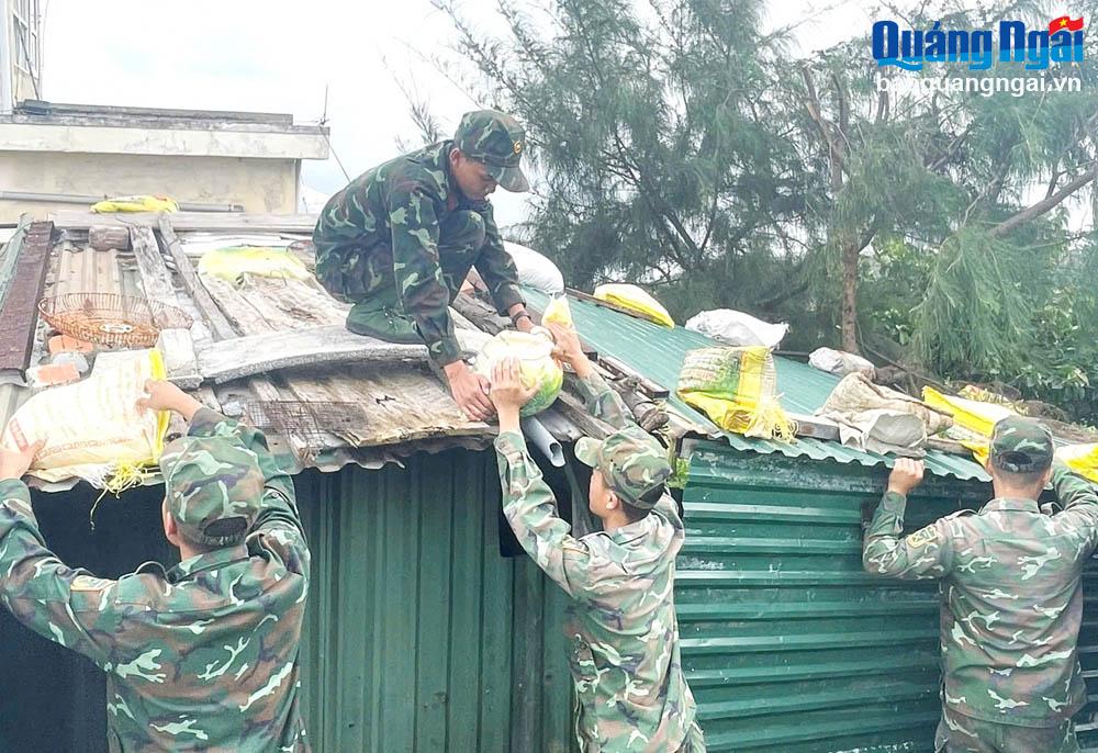 Lực lượng vũ trang tỉnh triển khai các phương án ứng phó với bão số 6