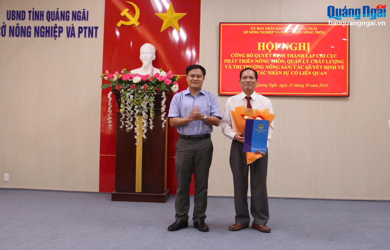 Sở NN&PTNT công bố các quyết định thành lập đơn vị và công tác nhân sự