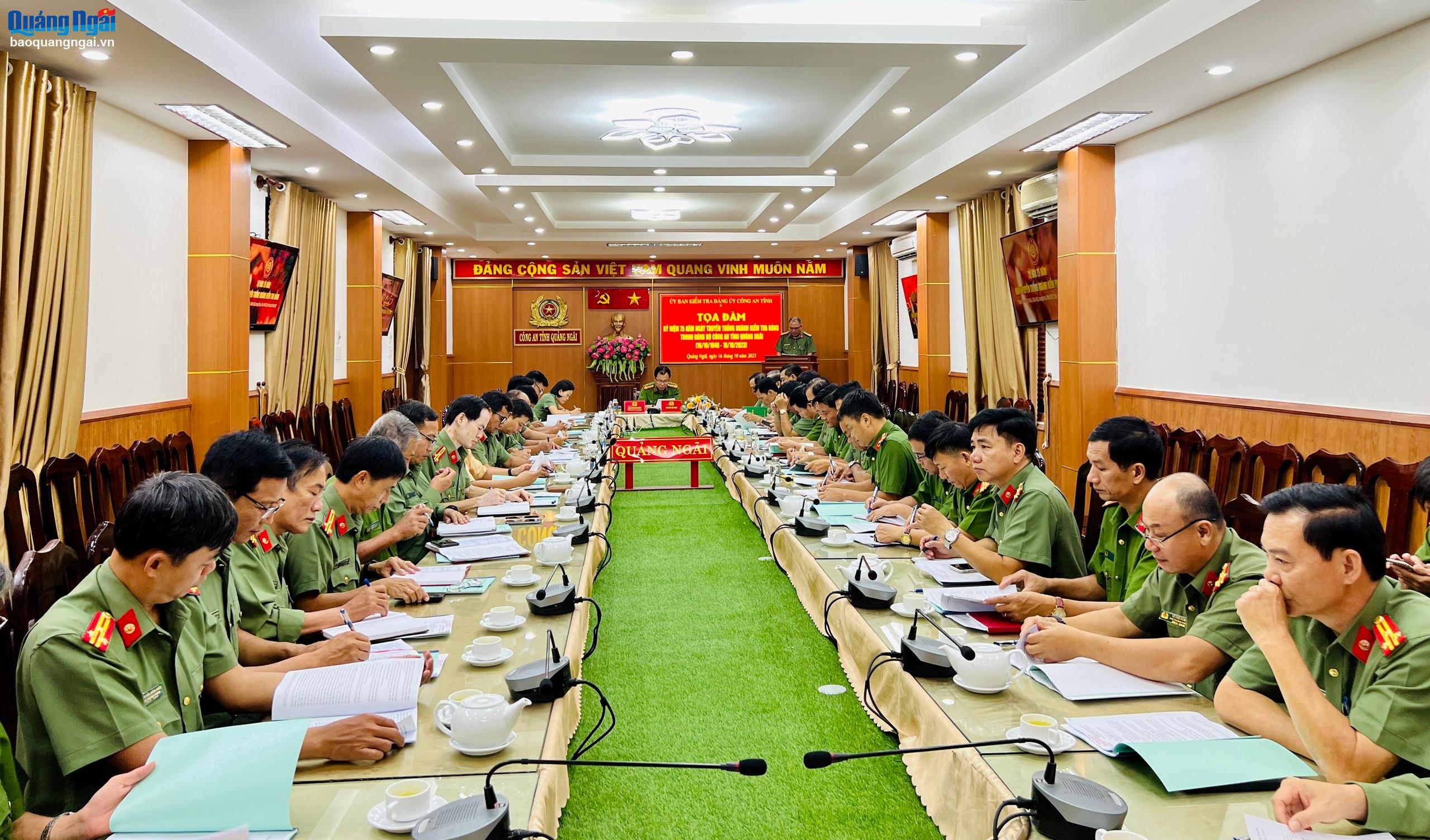 Ủy ban Kiểm tra Đảng ủy Công an tỉnh: Góp phần xây dựng lực lượng trong sạch, vững mạnh