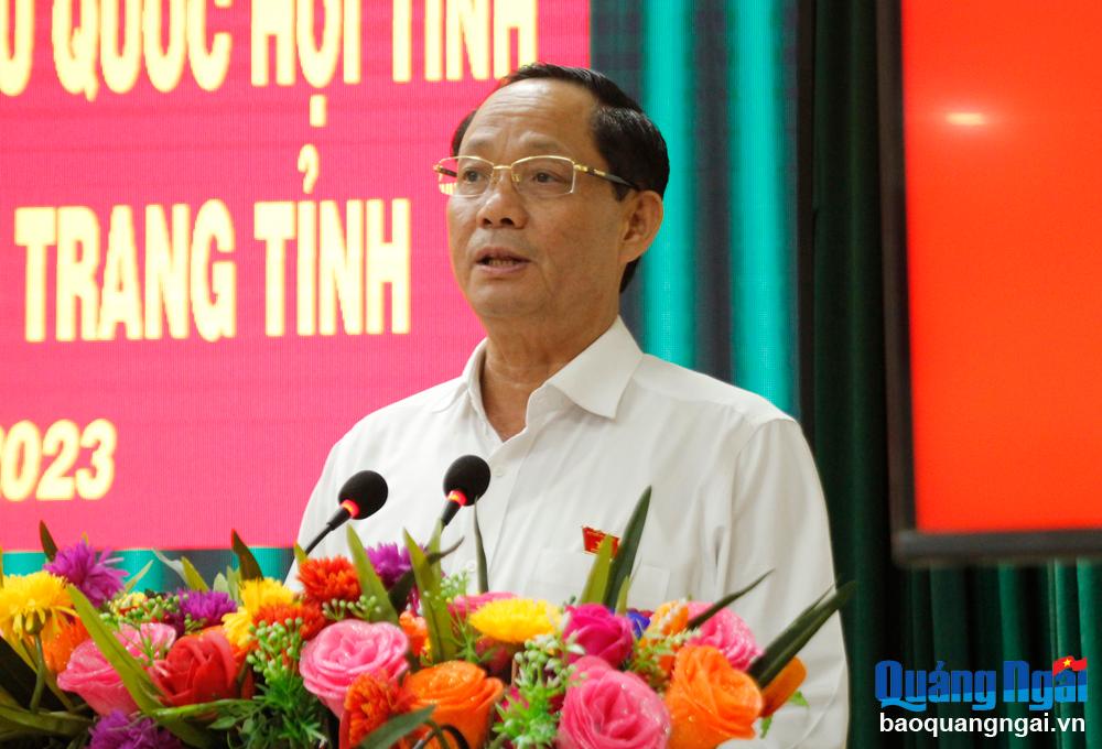 Tiếp xúc cử tri chuyên đề với hội viên Hội Cựu chiến binh và lực lượng vũ trang tỉnh