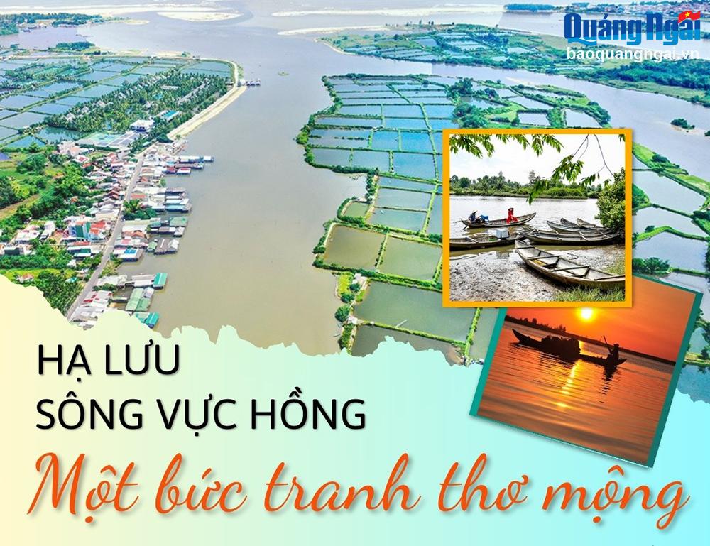 (Emagazine). Hạ lưu sông Vực Hồng: Một bức tranh thơ mộng