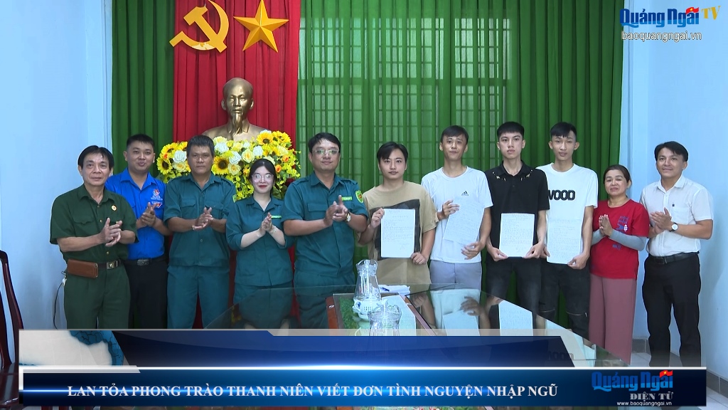 Video: Lan tỏa phong trào thanh niên viết đơn tình nguyện nhập ngũ