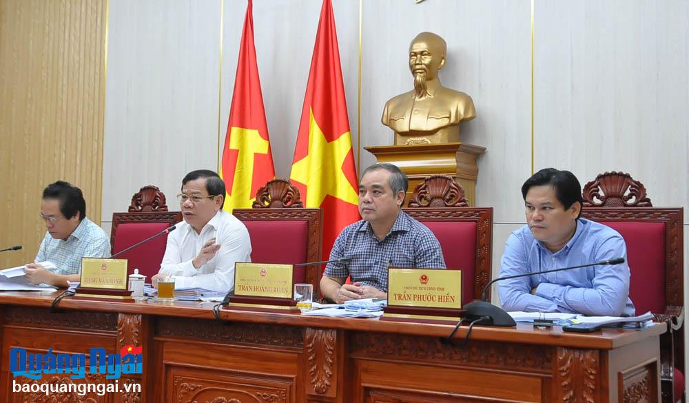 UBND tỉnh cho ý kiến một số nội dung trình HĐND tỉnh