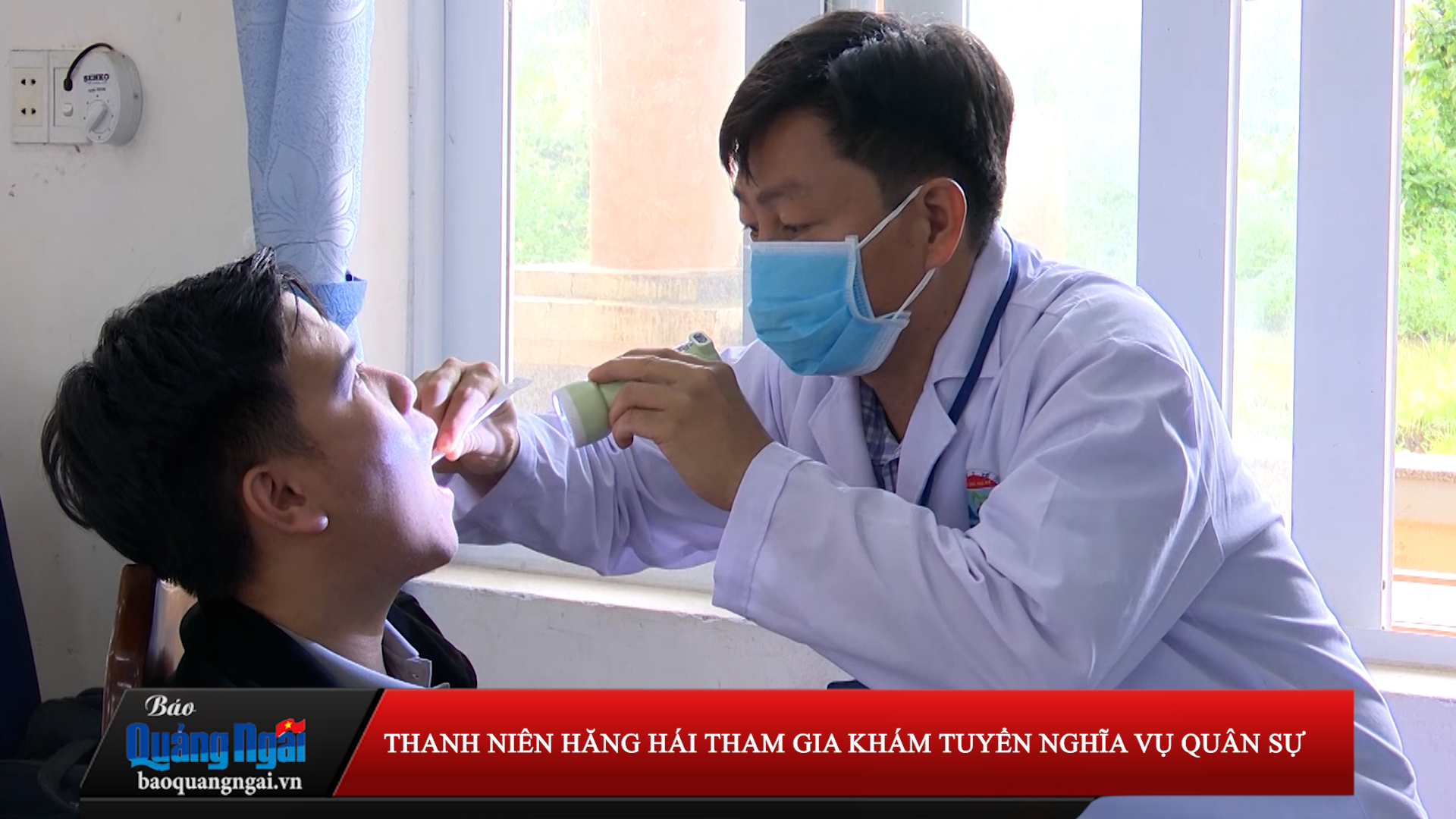 [Video]. Thanh niên hăng hái tham gia khám tuyển nghĩa vụ quân sự