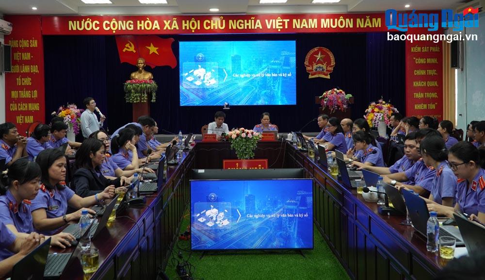 Tập huấn sử dụng phần mềm Quản lý văn bản ngành Kiểm sát nhân dân