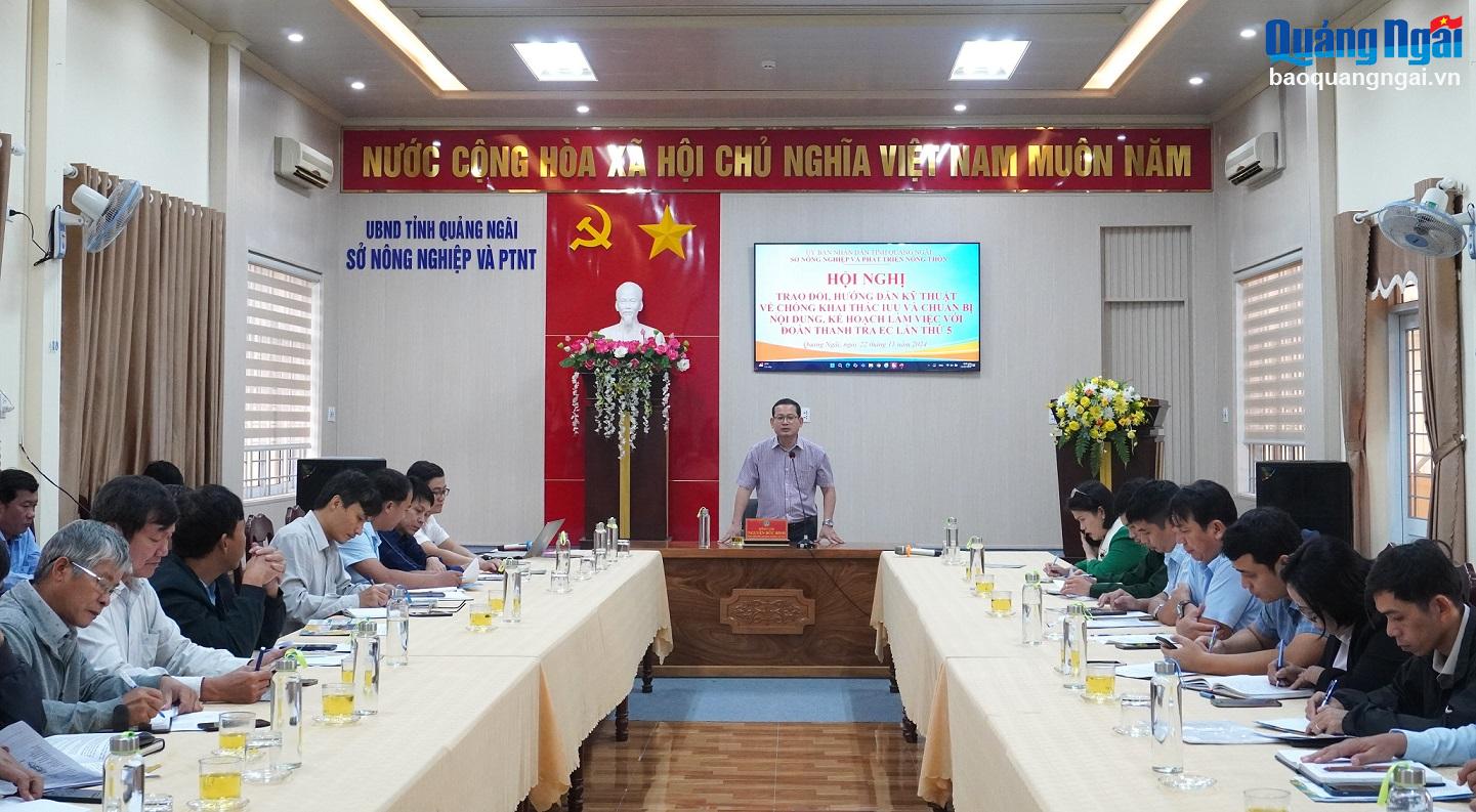 Chuẩn bị nội dung làm việc với Đoàn Thanh tra của Ủy ban Châu Âu