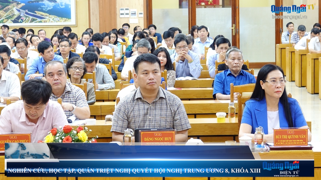 Nghiên cứu, học tập, quán triệt Nghị quyết Hội nghị Trung ương 8, khóa XIII