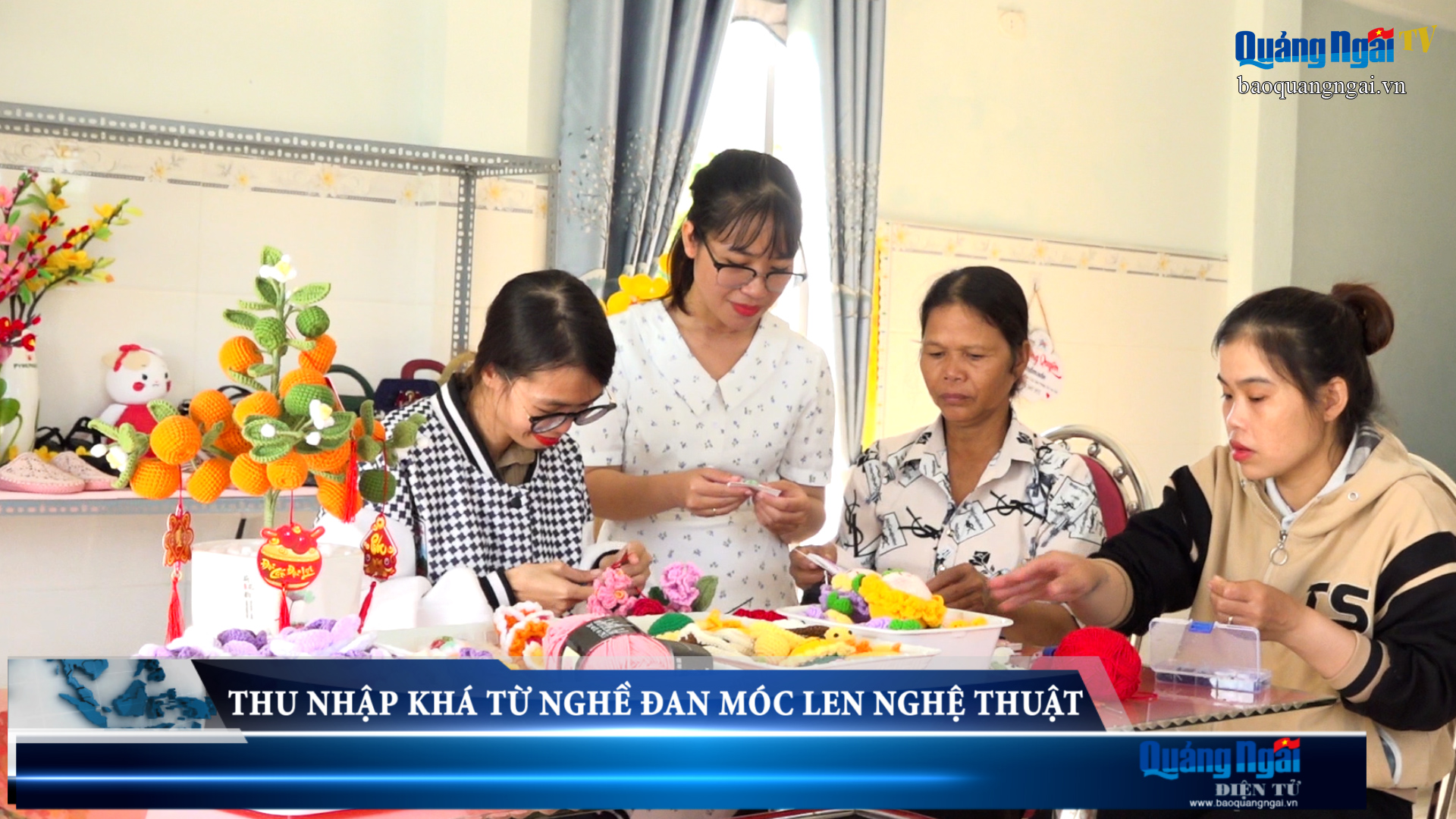Video: Thu nhập khá từ nghề đan móc len nghệ thuật
