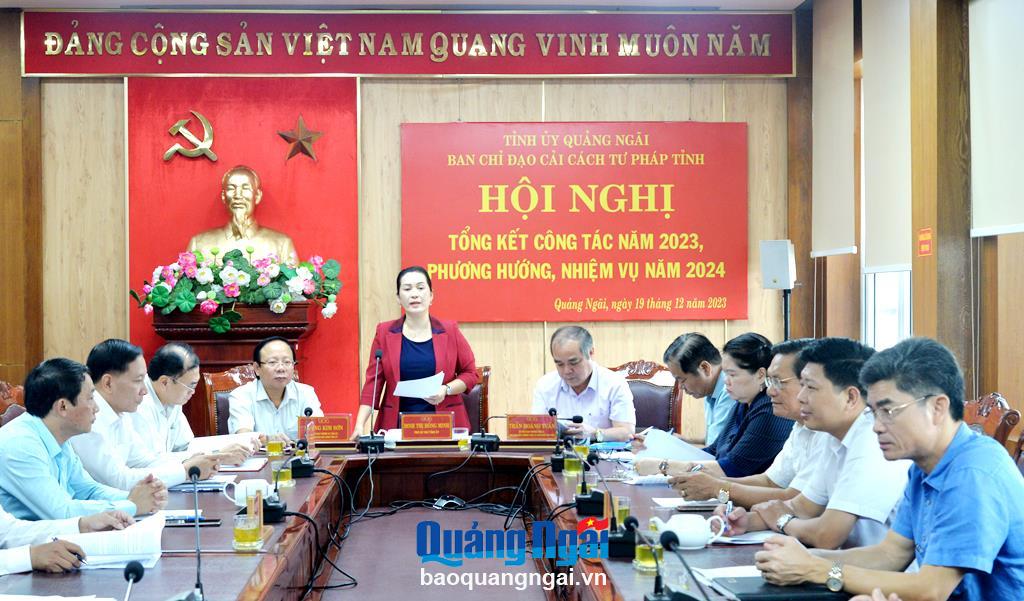 Đẩy mạnh công tác cải cách tư pháp năm 2024