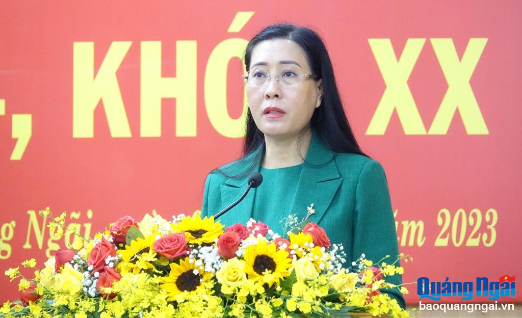 Toàn văn Bài phát biểu khai mạc Hội nghị Tỉnh ủy lần thứ 14, khóa XX của Bí thư Tỉnh ủy Bùi Thị Quỳnh Vân