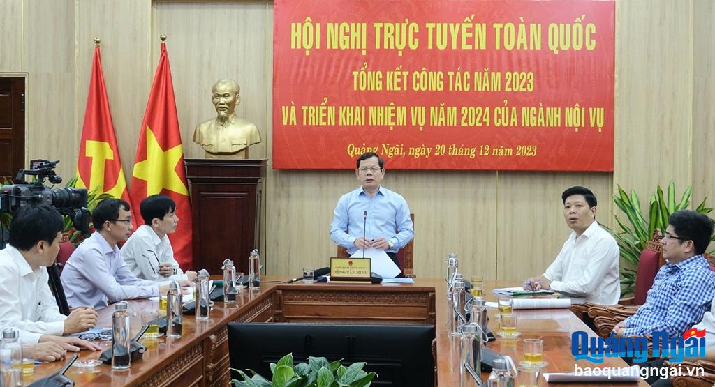 Hội nghị trực tuyến toàn quốc tổng kết ngành Nội vụ