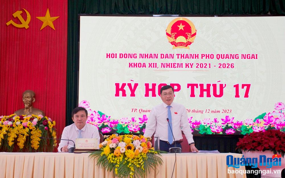Khai mạc Kỳ họp thứ 17, HĐND TP.Quảng Ngãi
