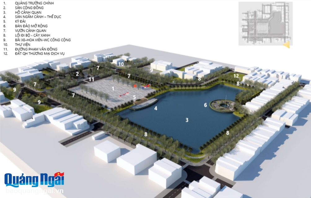 Nâng cấp, chỉnh trang Quảng trường và trục đường Phạm Văn Đồng