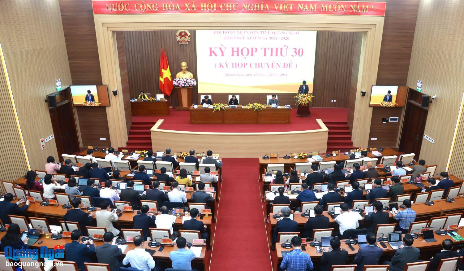 Khai mạc Kỳ họp thứ 30, Hội đồng nhân dân tỉnh khóa XIII