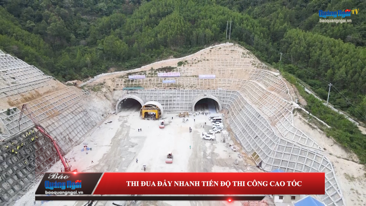 [Video]. Thi đua đẩy nhanh tiến độ thi công cao tốc