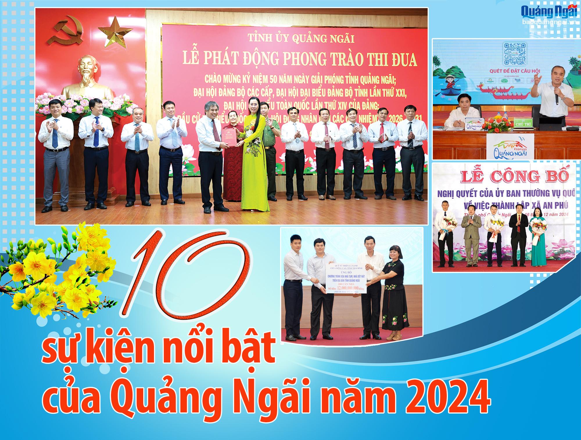 Mười sự kiện nổi bật của Quảng Ngãi năm 2024