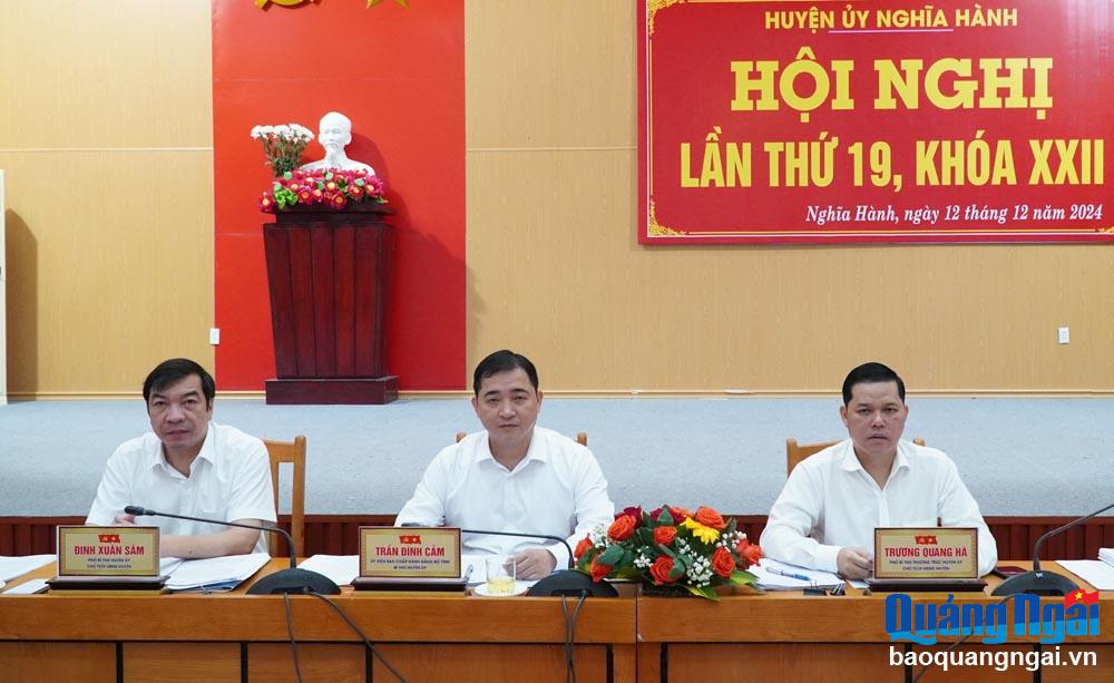 Huyện ủy Nghĩa Hành tổng kết công tác năm 2024