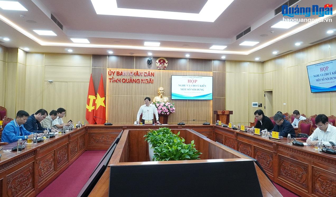 Ủy ban nhân dân tỉnh họp cho ý kiến một số nội dung quan trọng