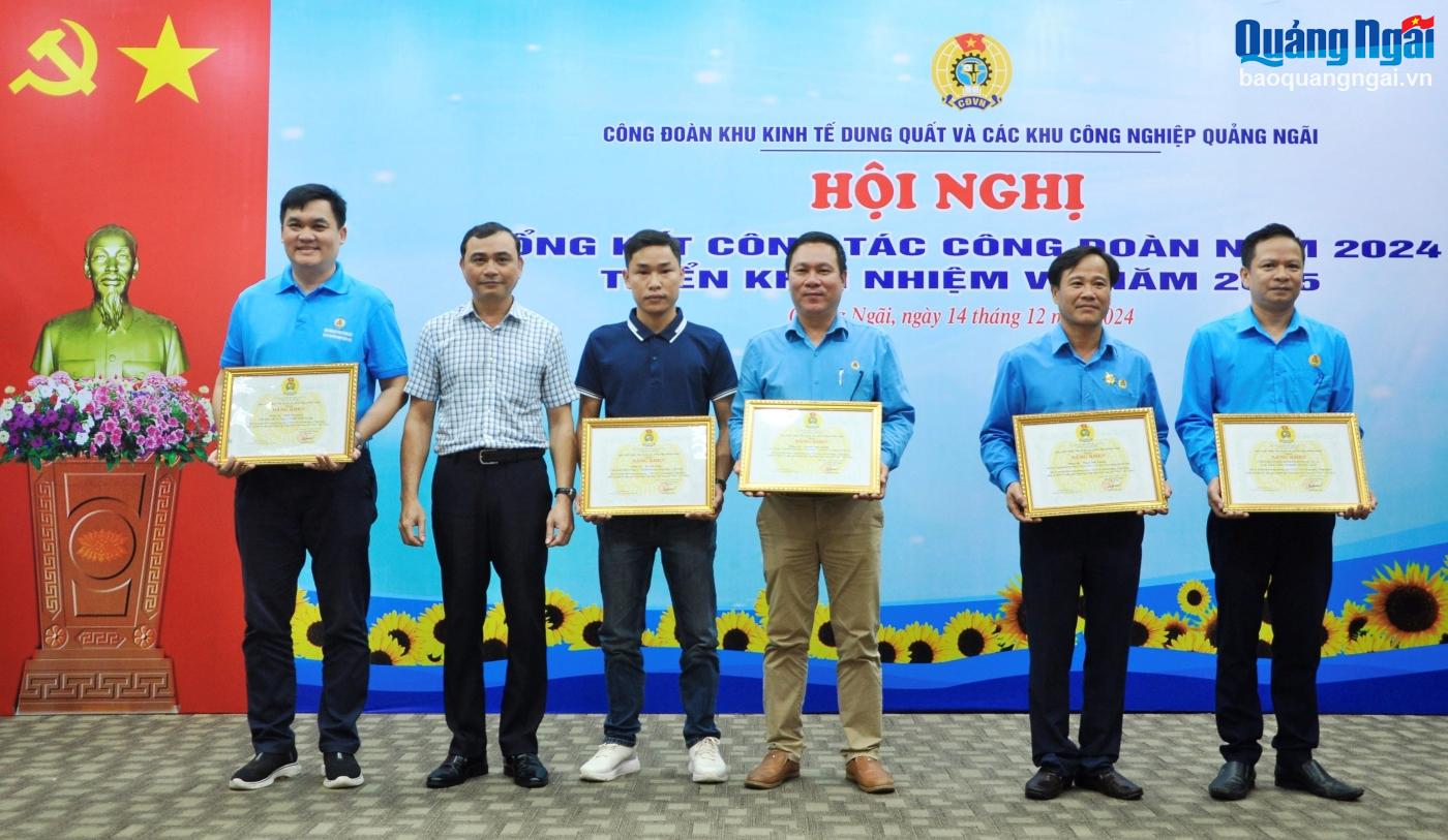 Công đoàn KKT Dung Quất và các KCN tỉnh định hướng nhiệm vụ năm 2025