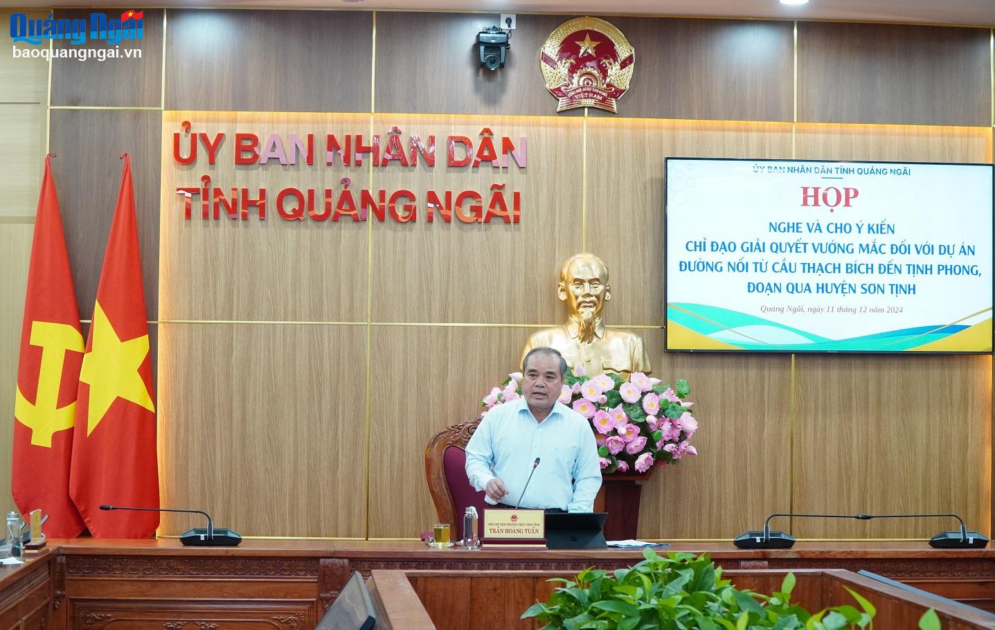 Tháo gỡ vướng mắc mặt bằng dự án Đường nối từ cầu Thạch Bích đến Tịnh Phong