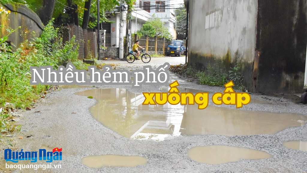[Photos]. Nhiều hẻm phố xuống cấp