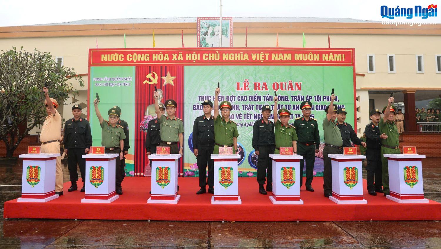 Quảng Ngãi ra quân tấn công, trấn áp tội phạm dịp tết Nguyên đán Ất Tỵ