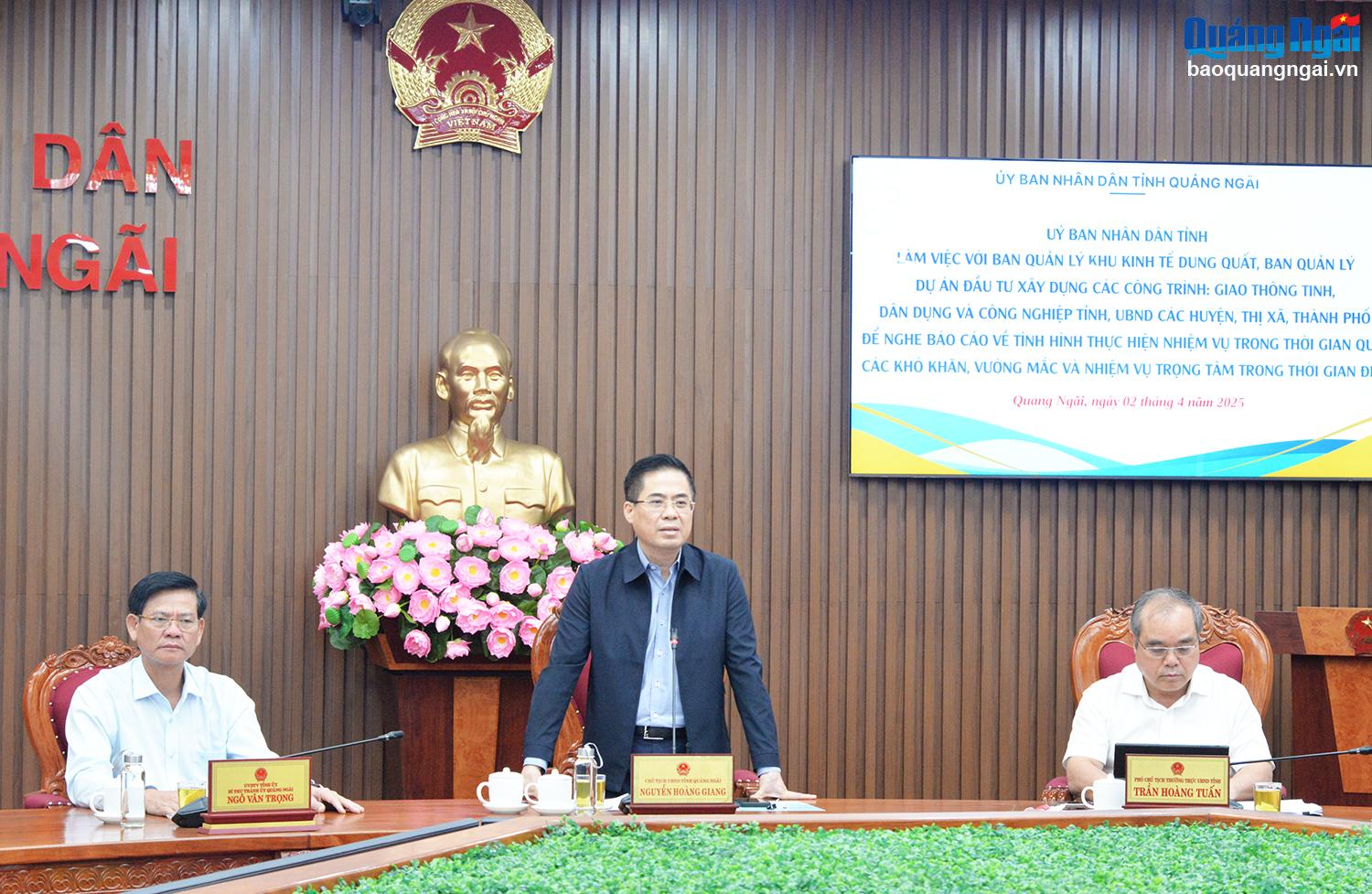 UBND tỉnh làm việc với các sở, ngành, địa phương