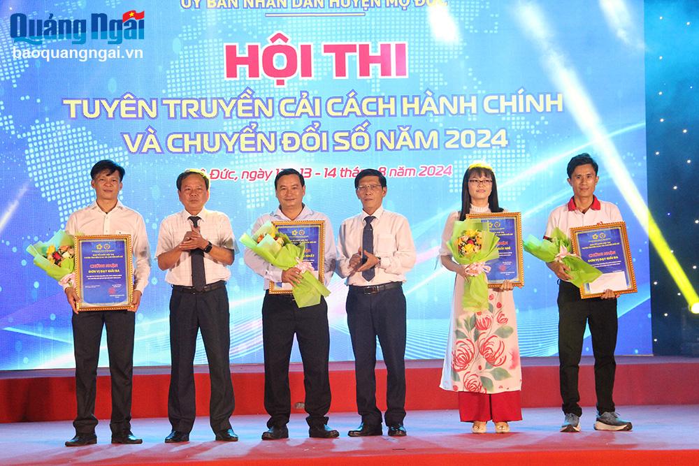 Mộ Đức: Bế mạc Hội thi tuyên truyền cải cách hành chính, chuyển đổi số