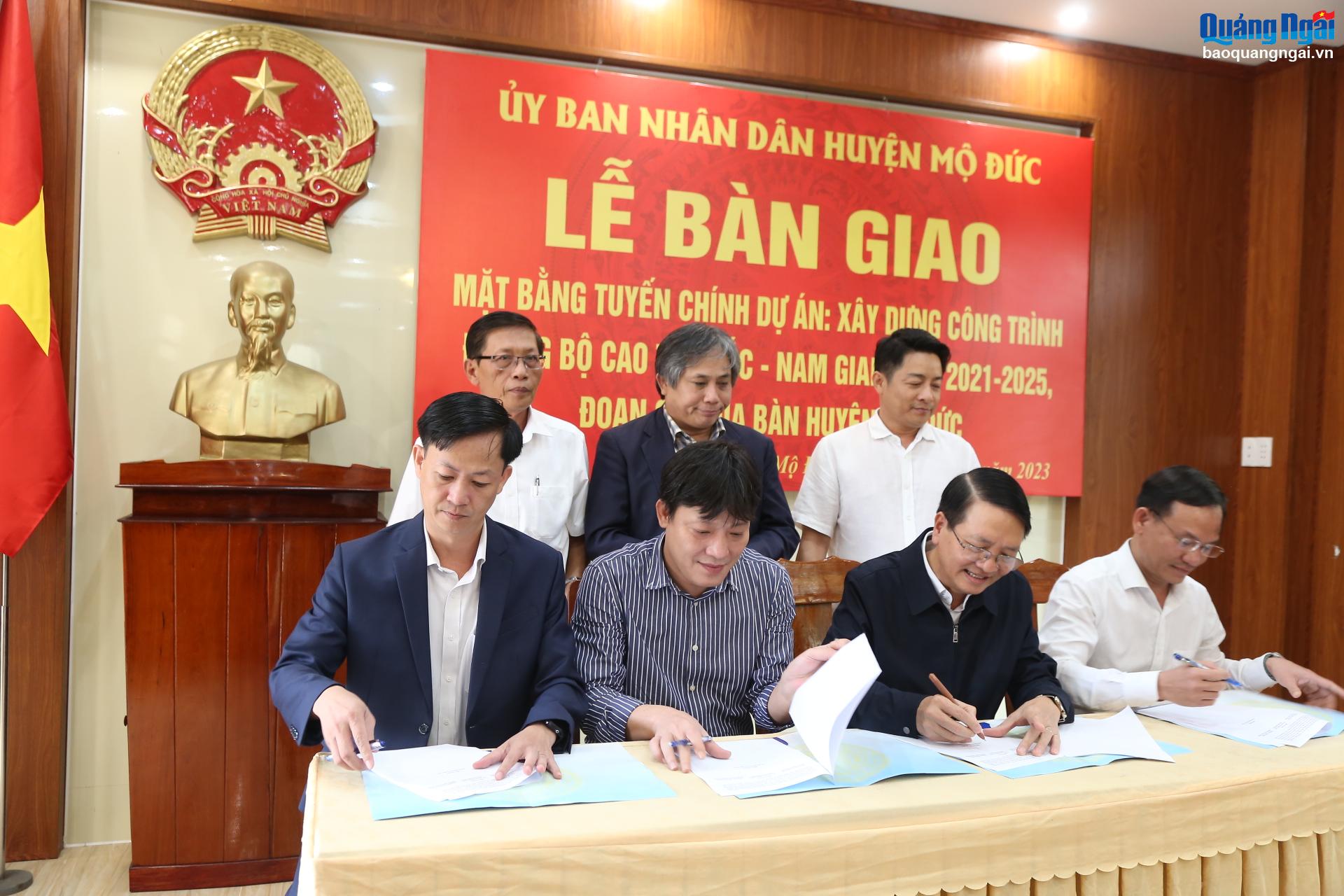 Mộ Đức bàn giao 100% mặt bằng tuyến chính cao tốc Bắc - Nam qua địa bàn huyện